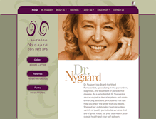 Tablet Screenshot of drnygaard.com
